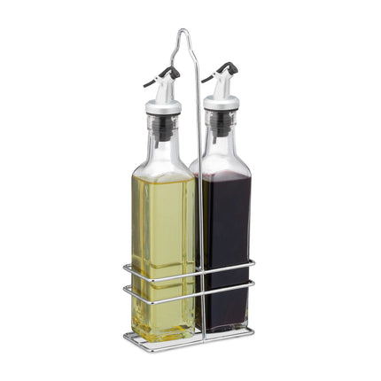 Oil and vinegar set with stand