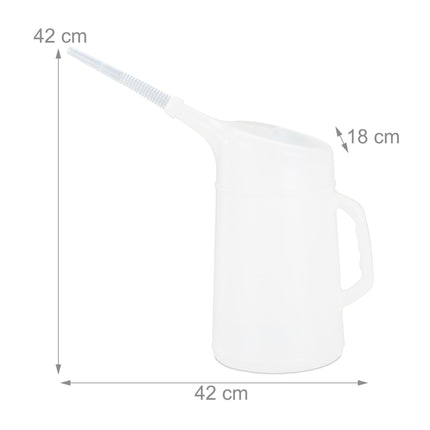 Oil jug with filler neck
