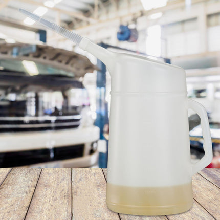 Oil jug with filler neck