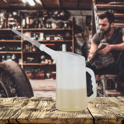 Oil jug with filler neck
