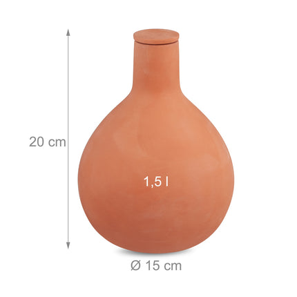 Ollas Clay Watering Pots, 1.5L, Set of 2