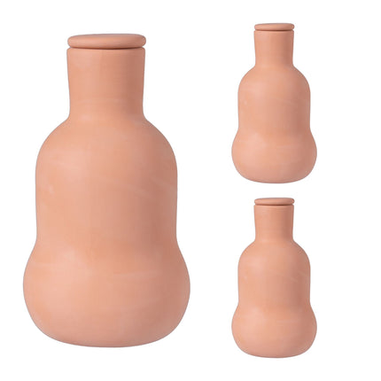 Ollas Irrigation Set, 500 ml Clay Water Reservoir, 3-Pack