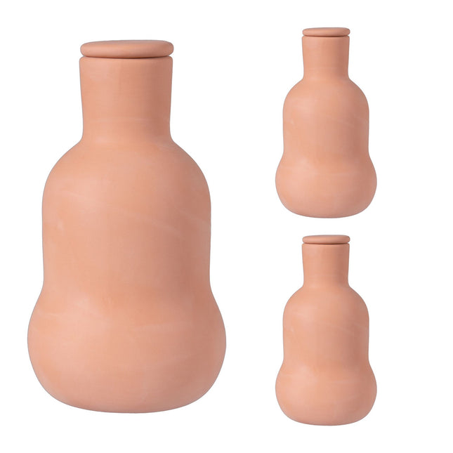 Ollas Irrigation Set, 500 ml Clay Water Reservoir, 3-Pack