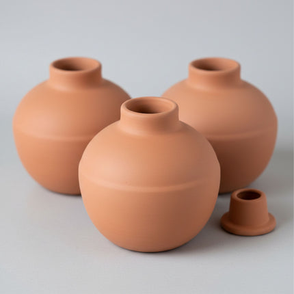 Ollas Irrigation Set, 800 ml, Clay Water Reservoirs