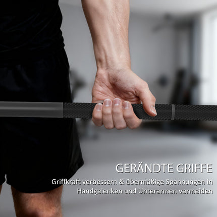 Olympic Barbell, 180 cm Steel, 200 kg Capacity, Black