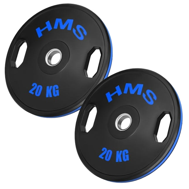 Olympic Rubber Weight Plates, 2 x 20 kg