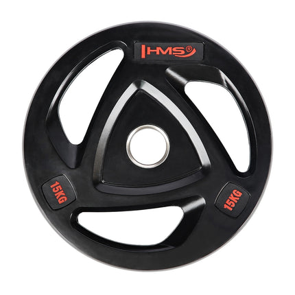 Olympic Weight Plate, 15 kg, Black
