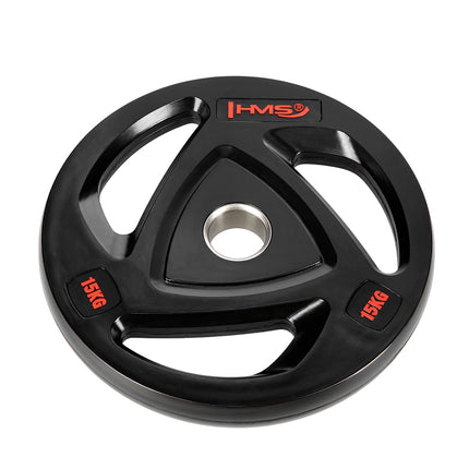 Olympic Weight Plate, 15 kg, Black