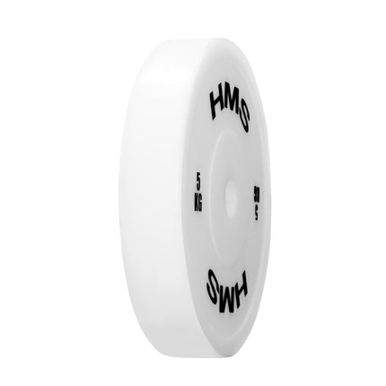 Olympic Weight Plates, 2 x 5.0 KG, White PE