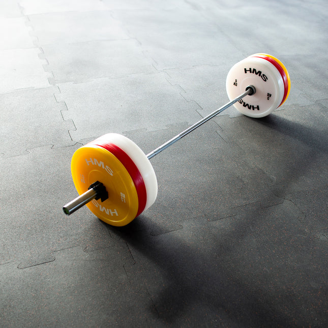 Olympic Weight Plates, 2 x 5.0 KG, White PE