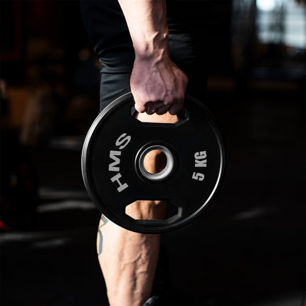 Olympic Weight Plates, Rubberized, 2 x 5 kg