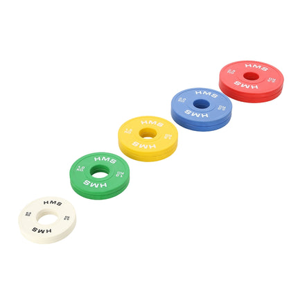 Olympic Weight Plates Set, 0.5–2.5 kg, 5 Pairs