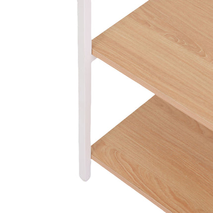 Open Wardrobe with Rails & Shelves – Iron Frame, Wood Panels