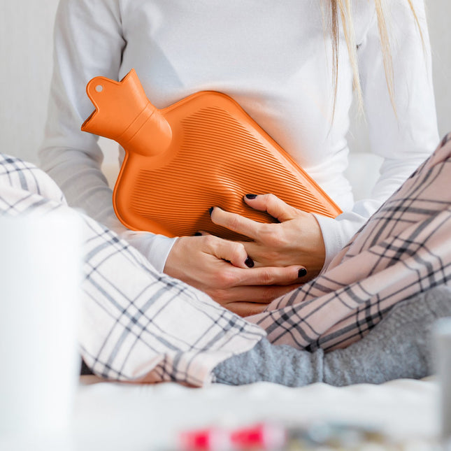 Orange Hot Water Bottle 2L – Leak-Proof, Pain Relief