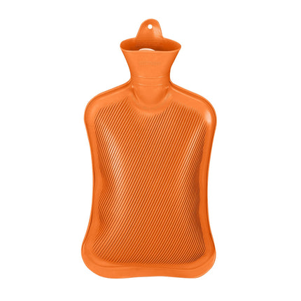 Orange Hot Water Bottle 2L – Leak-Proof, Pain Relief