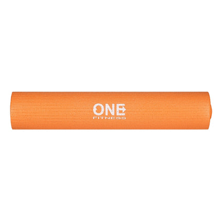 Orange Yoga Mat, Non-Slip, 6mm Thickness