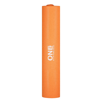 Orange Yoga Mat, Non-Slip, 6mm Thickness