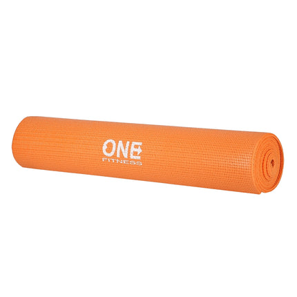 Orange Yoga Mat, Non-Slip, 6mm Thickness