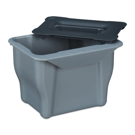 Organic waste bin kitchen 5 l grey