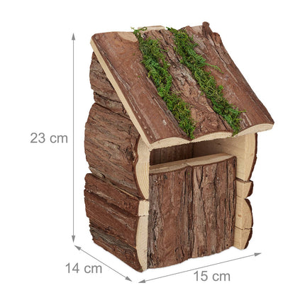 Ornamental box with bark