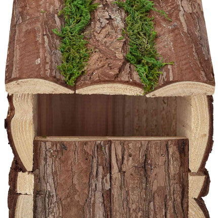 Ornamental box with bark