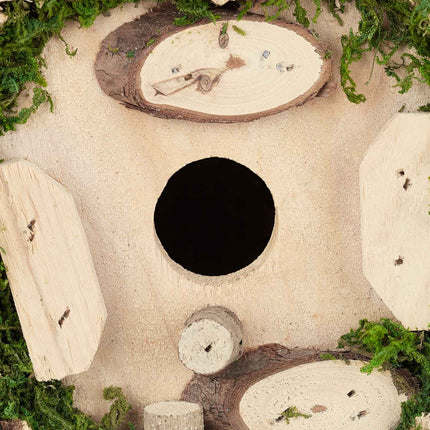 Ornamental box with moss