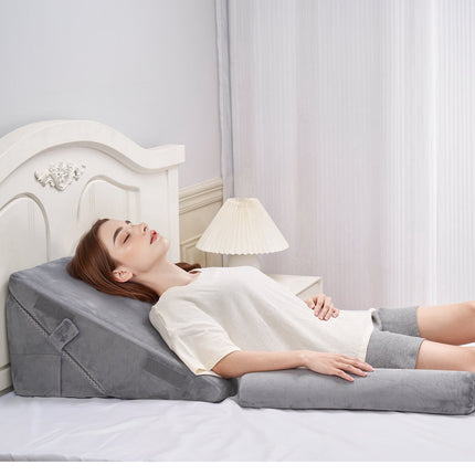 Orthopedic Bed Wedge Pillow Set, 3-Piece Adjustable, Washable Cover