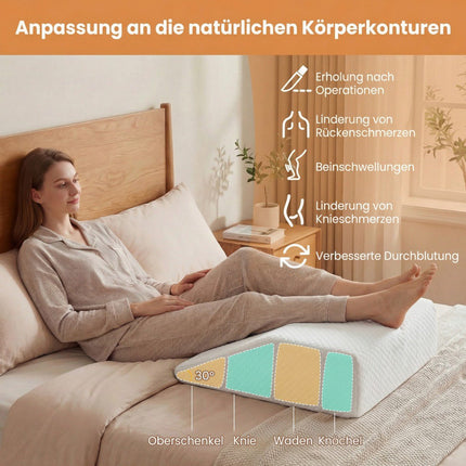 Orthopedic Foam Leg Pillow, Removable & Washable Cover