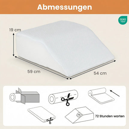 Orthopedic Foam Leg Pillow, Removable & Washable Cover