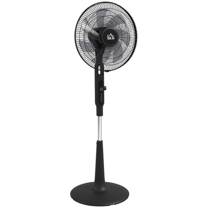 Oscillating Stand Fan with Remote, 28 Speeds, Timer