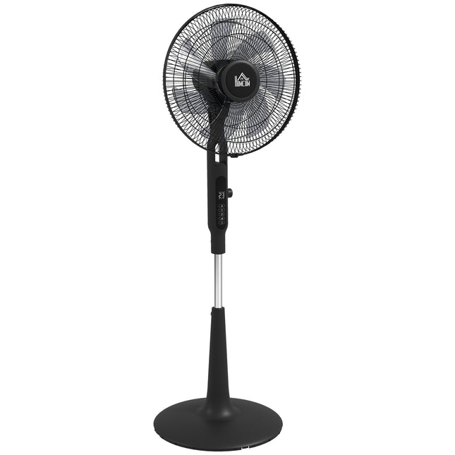 Oscillating Stand Fan with Remote, 28 Speeds, Timer