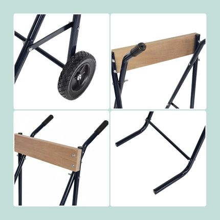 Outboard Motor Stand, Steel & Wood, 100 kg Capacity