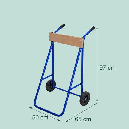 Outboard Motor Stand, Steel & Wood, 100kg Capacity