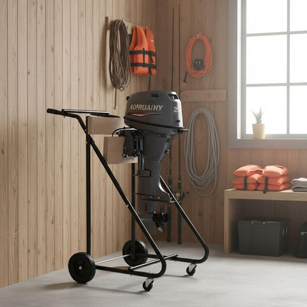 Outboard Motor Stand, Steel & Wood, 150 kg Capacity