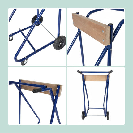 Outboard Motor Stand, Steel & Wood, 150 kg Capacity