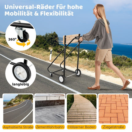Outboard Motor Stand with Wheels, 150 KG Capacity