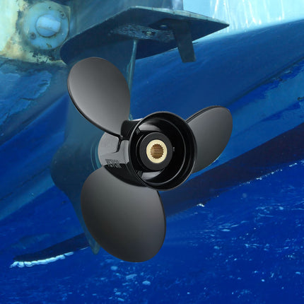 Outboard Propeller 3-Blade 14.5 x 19 Aluminum, RH 19-Spline