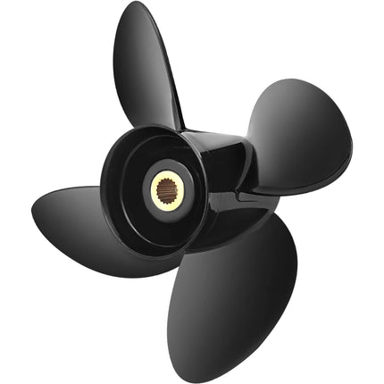 Outboard Propeller 4-Blade 14 1/4 x 19, RH 19-Spline