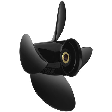 Outboard Propeller 4-Blade 14 1/4 x 19, RH 19-Spline