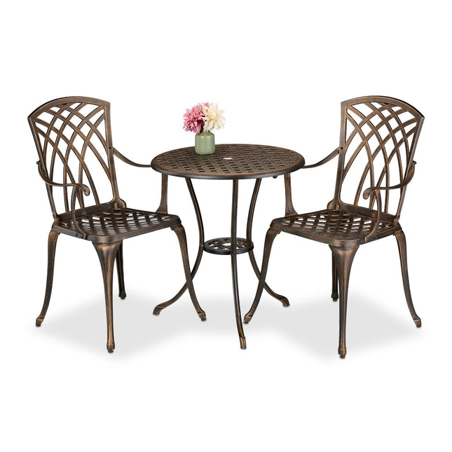 Outdoor 3-Piece Vintage Bistro Set – Table & Chairs