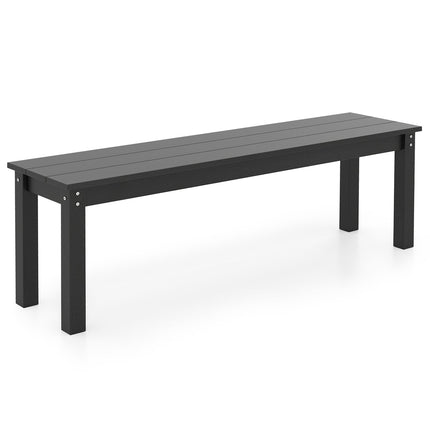 Outdoor 3-Seater Bench, Weatherproof HDPE, 140 cm