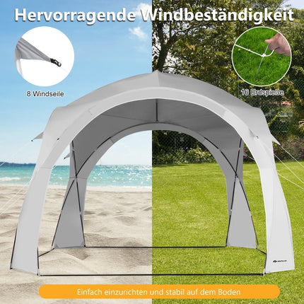 Outdoor Canopy Tent with UPF50+ Sun Protection, 6-8 Person Capacity