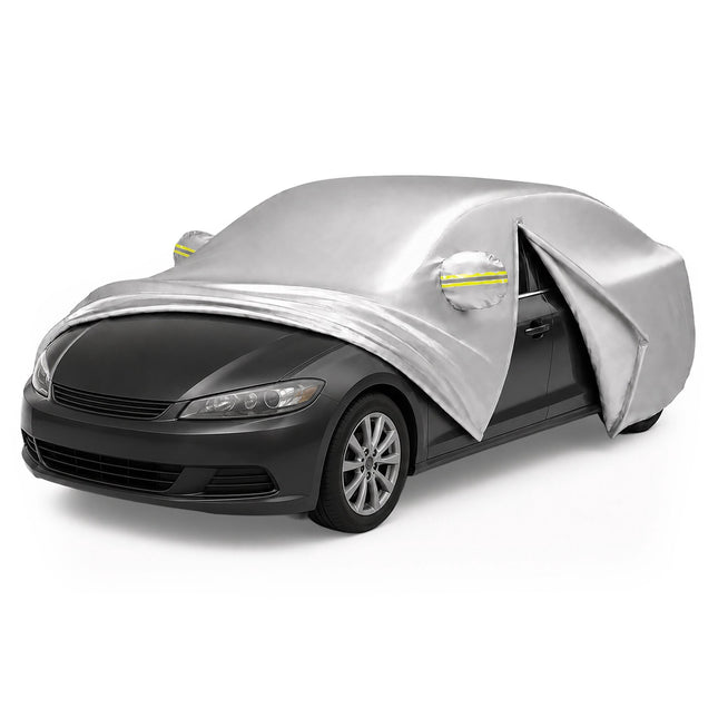 Outdoor Car Cover, Silver, 450–495 cm Sedan