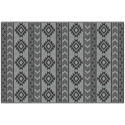 Waterproof outdoor plastic mat - Double-sided, 182x274cm