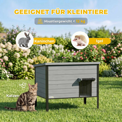Outdoor Cat House, Weatherproof, Easy Clean, 85x55x70 cm