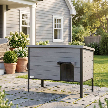 Outdoor Cat House, Weatherproof, Easy Clean, 85x55x70 cm