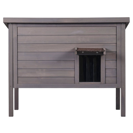 Outdoor Cat House, Weatherproof Insulated, PVC Door Flaps