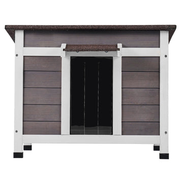 Outdoor Cat House, Weatherproof Wood, Window, 24 x 21 x 18 in