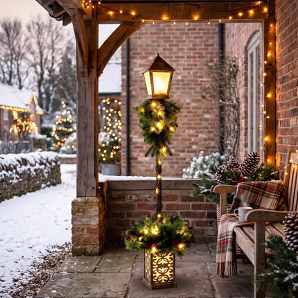 Outdoor Christmas Lantern with 50 Warm White LEDs, 150cm