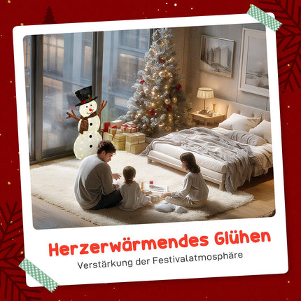 Outdoor Christmas Snowman Decoration with LED Lights